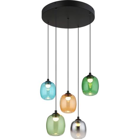 Globo - lámpara colgante - MINARA - multicolor - vidrio - Ø 43cm (1/5)