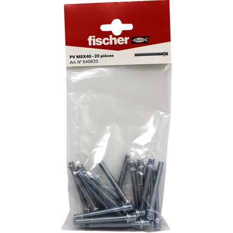 Patte à vis métaux 5x40 pour cheville placo, 20 pièces (1/2)