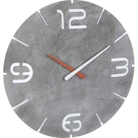 TFA Dostmann 60.3536.15 Funk Wanduhr 35 mm x 35 mm Beton-Grau (1/3)