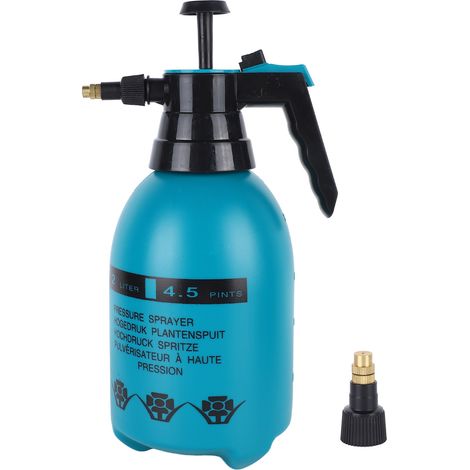 Spruzzatore manuale ad alta pressione, corpo in plastica spessa, spruzzatore da giardino con ugello in rame, per irrigazione e lavaggio