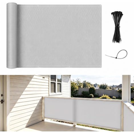 Brise Vue Balcon 1x3m Imperméable Coupe-Vent, Protection UV (1/5)