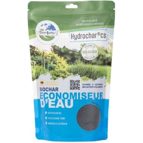 Rétenteur d'eau Hydrochar CS - TERRA NOSTRA - 162334 - Economie d'eau pour plantes - Sachet 300g
