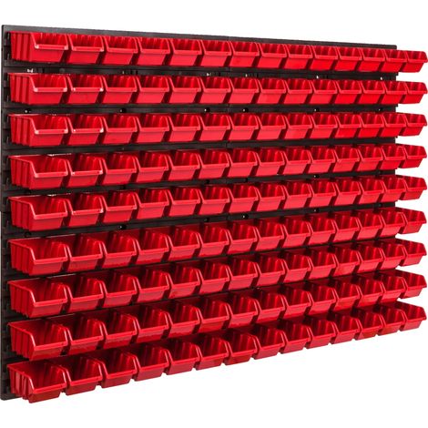 Panel de herramientas, 115 cm x 78 cm, montaje en pared, diseño móvil, material plástico, apto para varios sistemas. (1/5)