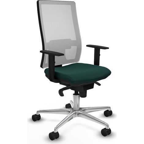 Sedia da ufficio piqueras y crespo Horna bianco rete e similpelle