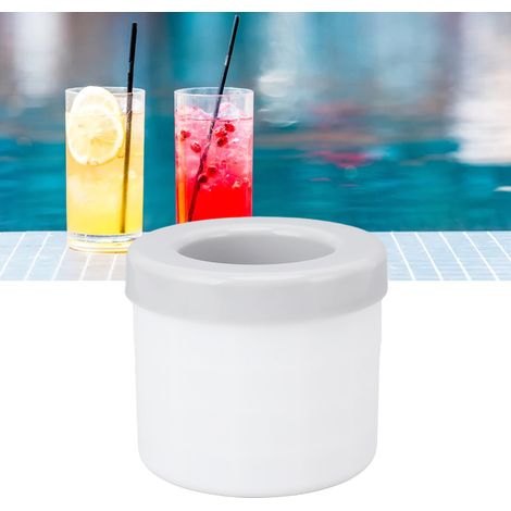 Bac à glaçons cylindrique en silicone, moule à glaçons en silicone, gobelet à glaçons, machine à glaçons, boîte de rangement pour glaçons, mini-gobelet, seau à glace, glaçons gris (1/5)