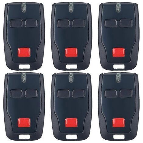 Lot de 6 télécommandes 2 canaux pour ouvre-portail BFT Mitto B RCB02 R1, émetteur de télécommande 433 MHz (1/5)