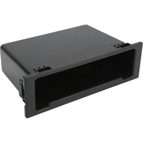 Alloggiamento per autoradio KIMISS – Telaio di montaggio 1-DIN – Robusto vano nero che offre maggiore spazio per riporre oggetti sul cruscotto (1/5)