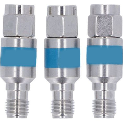 Lot de 3 atténuateurs RF coaxiaux 2W SMA mâle-femelle en acier inoxydable, 2dB, bloc DC (1/5)