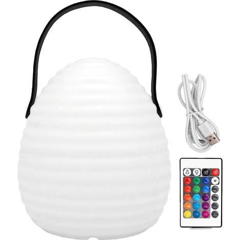 Lampe de chevet rechargeable, portable et de nuit, idéale pour le camping, les fêtes, la randonnée et le trekking. (1/5)