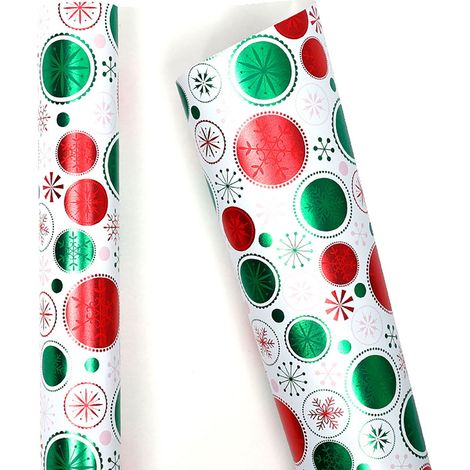 Wrapping Paper - 3 M Roll - 80 Gsm - Christmas Festive Decoration - 1 Roll (1/4)