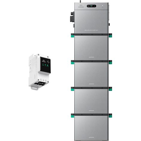 Zendure SolarFlow 2400 AC+ Balkonkraftwerk mit Speicher – 2400W AC bidirektional, erweiterbar 16,8kWh, IP65, Plug & Play, KI-Energiemanagement, mit intelligentem Zähler 3CT, mit 4×AB3000L (11,52 kWh)