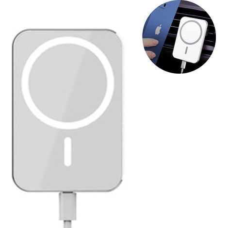 iPhone 12-kompatibles Autoladegerät, 15-W-magnetisches kabelloses Ladegerät, kompatibel mit iPhone 12, 12 Pro, 12 Mini und 12 Pro Max, Qi-Ladehalterung, Lüftungsschlitzhalterung (1/5)