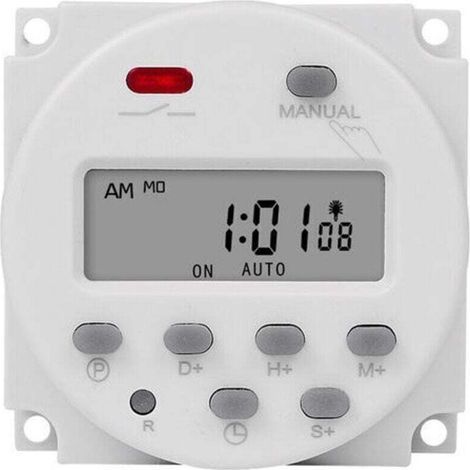 1pcs cn101a LCD commutateur de temps 12V 110V 220V relais de temps réverbère panneau d'affichage Power Timer (220V),de (1/4)
