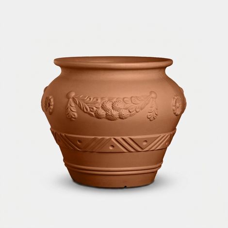 Vase d'extérieur en polyéthylène Orcio Festonato - Rouge (1/3)