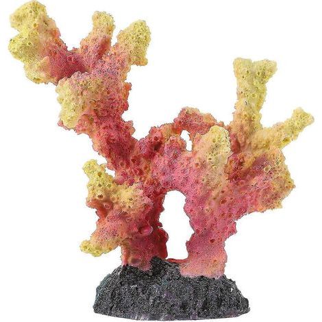 Corail artificiel en résine rose pour aquarium (1 pièce) (1/5)