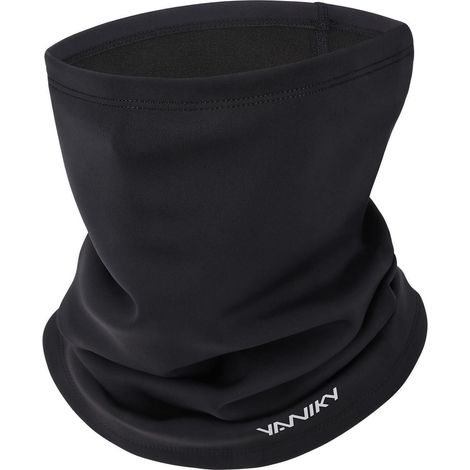 Multifunktionstuch Schlauchschal Herren Damen Winddicht Thermal Fleece für Ski Radfahren Jogging Schwarz (1/5)