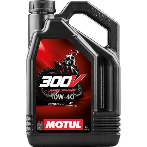 Huile Motul 10W40 300V Racing Off Road 4L pour moto tout terrain