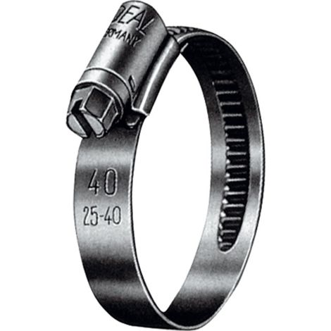 Riegler Schneckengewinde-Schl.schelle, Chromstahl (W2), 25 - 40 mm, 9 mm (1/3)