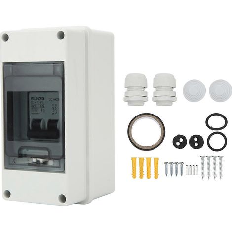 Disjoncteur miniature bipolaire DZ47Z 63 32A étanche, pouvoir de coupure de 4000 A, disjoncteur CC 1000 V