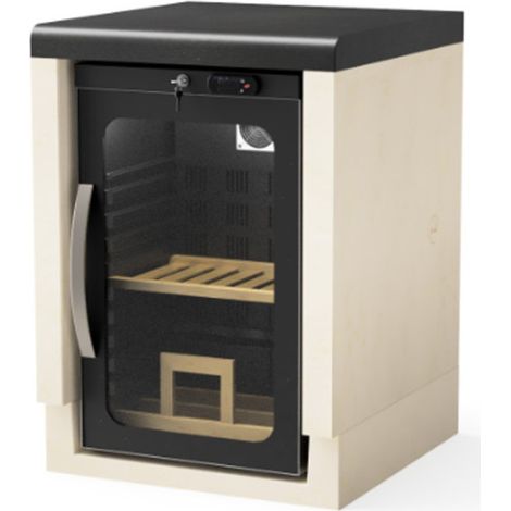 Modulo Bancada con Nevera para Barbacoa de Obra Kitaway 61×63×85 cm Base Blanca /Negra para Barbacoa de JardÃn (1/5)