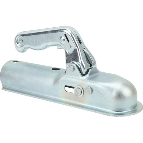 Akozon Coupleur de Remorque à Langue Droite, Boule D'attelage de 2 Pouces, capacité de de 800kg pour Tube Rond de 2 Pouces.