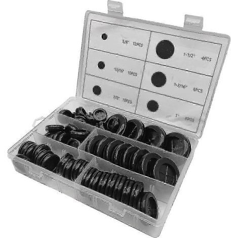 52 Stück Gummitüllen in 6 Größen für Kabel, Gummitüllen-Set, doppelseitige runde Gummistopfen, Edition 0618