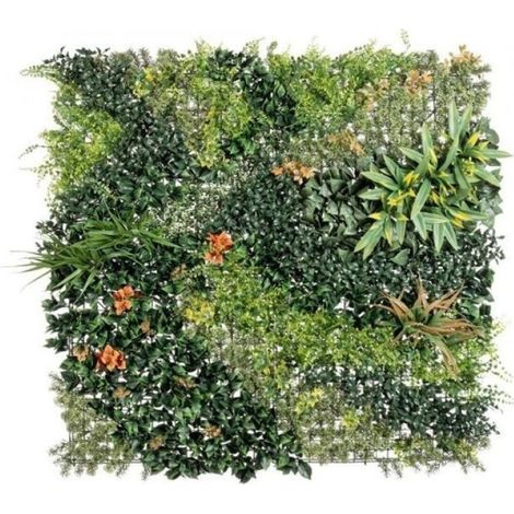 Bizzotto künstliche Wand Mix Fiore orange 100x100