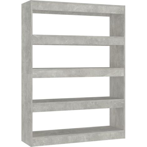 Maison Exclusive - Bücherregal/Raumteiler Betongrau 100x30x135 cm
