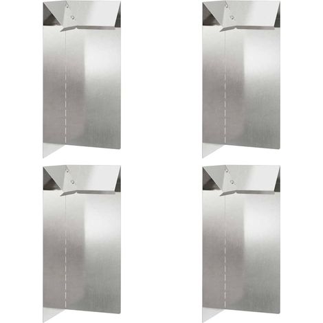 Clôture à escargots 4 pcs Argent 10 x 10 x 25 cm CFW238044 (1/5)