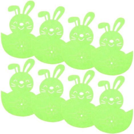 Set mit 8 Osterbestecktaschen mit Gabeln und Messern, Osterdekorationen – 16 x 11,5 cm – Hellgrün (1/4)