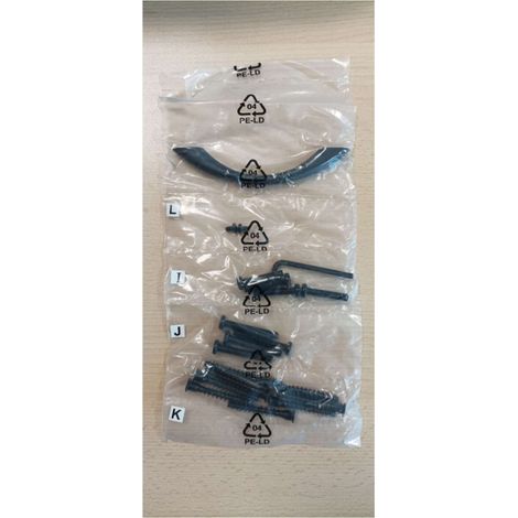 R KIT MONTAGGIO X INDUSTRIAL COMODINO 1C METAL/QUERCIA 40X35X55 CM