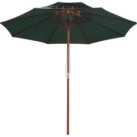 Maison Exclusive - Sonnenschirm mit Entlüftung 270x270 cm Holzmas