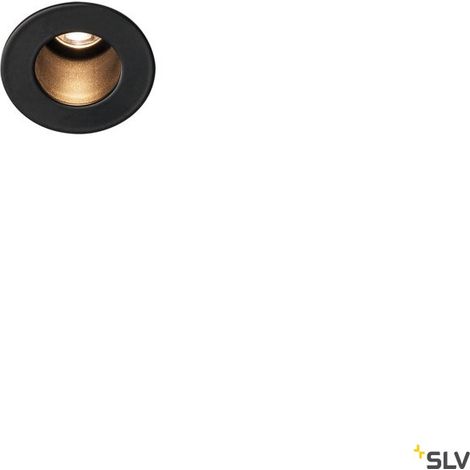 Spot encastré intérieur HORN MINI noir LED 12W 3000K - SLV - 1000915 (1/4)