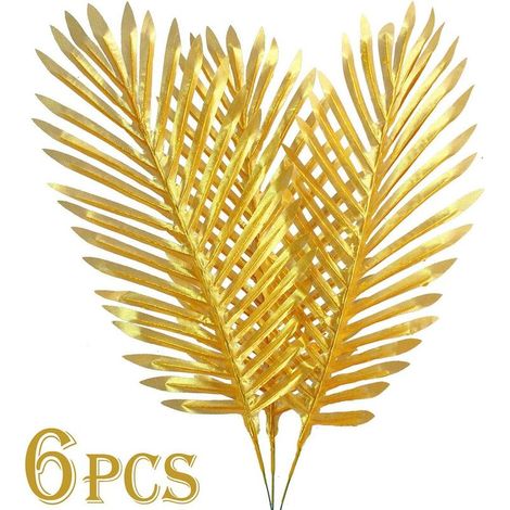 6 STÜCKE Künstliche Palmenblätter Imitation Blatt Künstliche Pflanzen Gefälschte Tropische Große für Zuhause Arrangement Dschungel Hochzeit Geburtstag Party Dekoration Lieferungen (1/5)