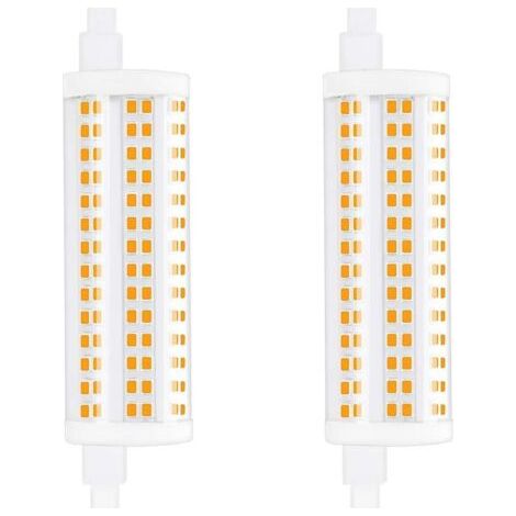 Pr 20W 118mm R7s Dimmable Ampoule LED J118 Lumière du jour 4000K 2200lm double extrémité spot équivaut à 200W ampoule halogène pour maison, salon, balcon, hôtel, restaurant, etc(2pcs) [Classe énergéti (1/4)