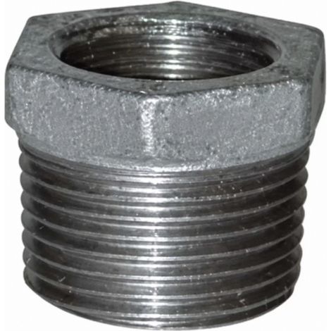 Reduzierter Nippel 50x60 / 26x34, männlich weiblich verzinkt