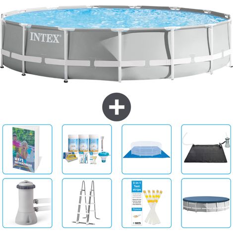 Intex Piscina Prism Frame Rotonda - 457x107 cm - 9-pezzi  S632 (1/4)