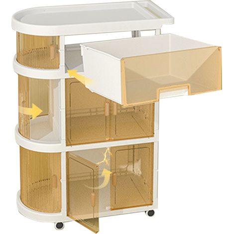 Armoire de rangement pliante à 4 tiroirs pour couches bébé, chariot roulant blanc, organisateur de fournitures nouveau-né. (1/5)