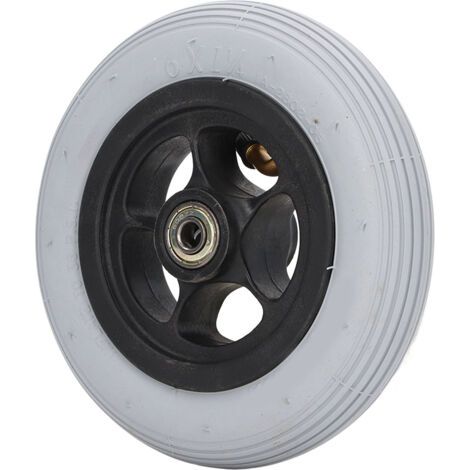 Remplacement de roue gonflable en caoutchouc silencieux de moyeu d'alliage d'aluminium de roue de fauteuil roulant électrique de 6 pouces