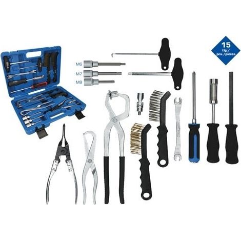 Hazet Brilliant Tools Universal-Bremstrommel und Bremsscheiben-Werkzeug-Satz, 15-tlg. (1/2)