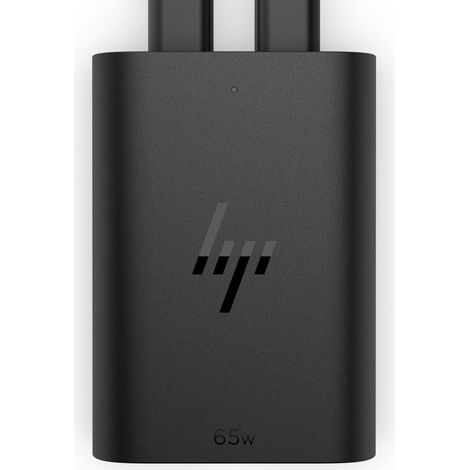 Cargador para portátil HP de 65 W con tecnología GaN y puerto USB-C (1/4)