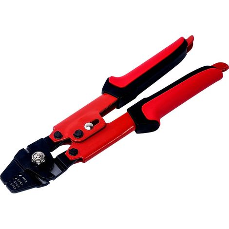 Pince à sertir en aluminium de 26 cm (10 pouces), en alliage d'aluminium robuste, idéale pour sertir et couper les lignes. Parfaite pour la pêche en extérieur. Portable, maniable et durable.