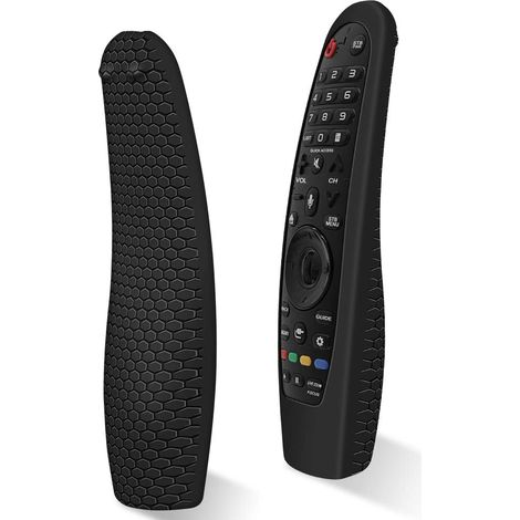 Housse Coque en Silicone Compatible avec Télécommande AN-MR19BA AN-MR18BA AN-MR20GA AN-MR600 AN-MR650, Antidérapant Étui de Protection pour Magic Remote (Noir) (1/5)