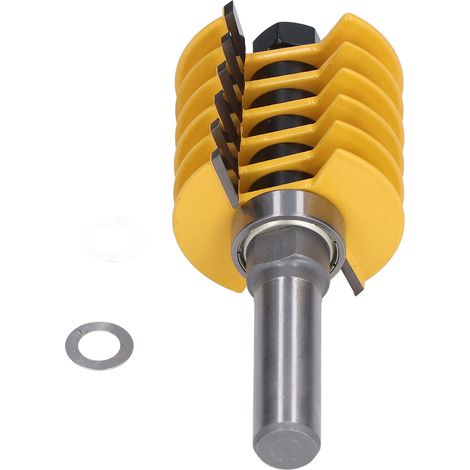 Plaquettes de fraisage à doigts, réglables professionnelles, 2 dents, diamètre de tige 1/2 pouce, diamètre 1-13/16 pouce (1/5)