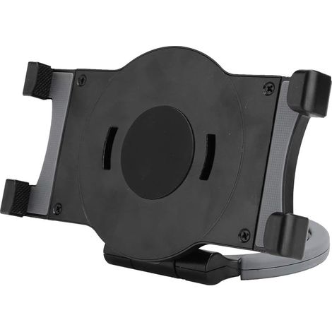 Support de Tablette Universel en Silicone ABS Durable, poignée rotative à 360°, Anneau de Support Extensible de 7 à 10 Pouces pour Support Mural de Bureau, Noir et Blanc (Noire) (1/5)