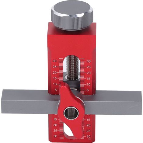 Gabarit de perçage pour porte de placard en alliage d'aluminium, positionneur de montage avec mèche hélicoïdale 10 mm (1/5)