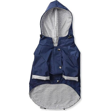 Wasserdichter Hunderegenmantel mit Poncho-Kapuze, hochreflektierend, verstellbar (1/5)