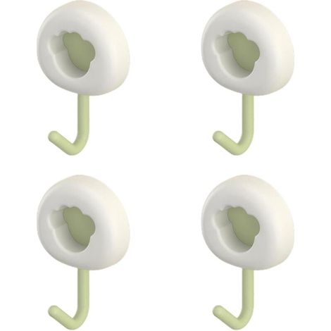 Lntyq Crochets muraux auto-adhésifs - petits crochets 4 pièces crochets collants crochets d'armoire multifonction crochets de salle de bain pour serviette utilitaire réutilisable pour salon et sall (1/5)