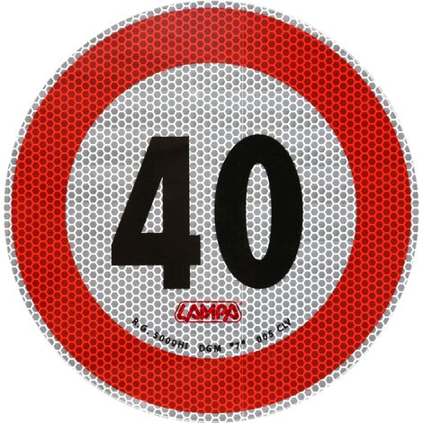 Contrassegno limite velocità - 40 Km/h