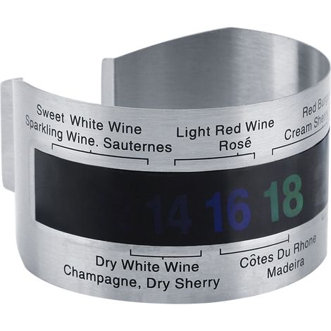 Bracelet capteur de température pour vin